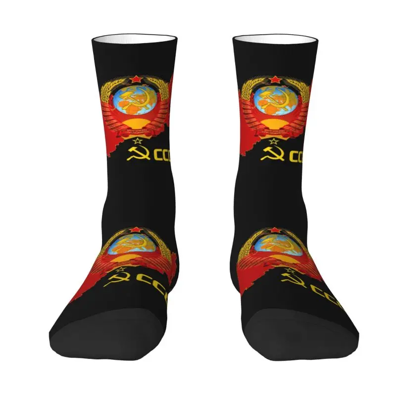 

Классные носки CCCP с флагом Советского Союза для женщин и мужчин, теплые спортивные носки с 3D-принтом в стиле коммунистического баскетбола СССР