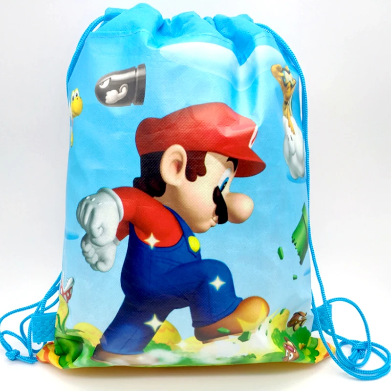 20pcs/Lot Mariao Theme Mochila Happy Birthday Party Non-woven Fabrics Kids Boys Favors Drawstring Gifts Bags
20pcs/Lot Mariao Theme Mochila Happy Birthday Party Non-woven Fabrics Kids Boys Favors Drawstring Gifts Bags