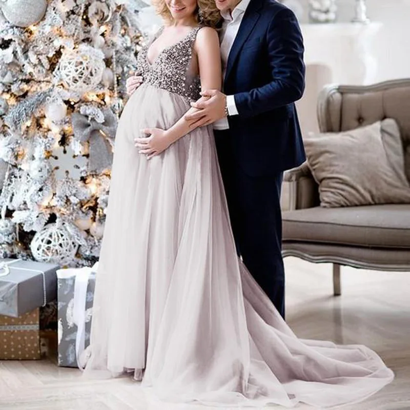Sequins Maternity Dresses for Photo Shoot Chiffon Photography Props Sexy Pregnancy Clothes For Women Pregnant Party Dresses
Sequins Maternity Dresses for Photo Shoot Chiffon Photography Props Sexy Pregnancy Clothes For Women Pregnant Party Dresses