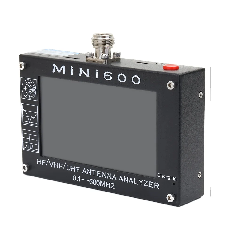 New Mini600 Mini1300 HF/VHF/UHF ANT SWR Antenna Analyzer 0.1~600/1300MHz Multimeter 4.3-inch Spectrum Analyzer
New Mini600 Mini1300 HF/VHF/UHF ANT SWR Antenna Analyzer 0.1~600/1300MHz Multimeter 4.3-inch Spectrum Analyzer