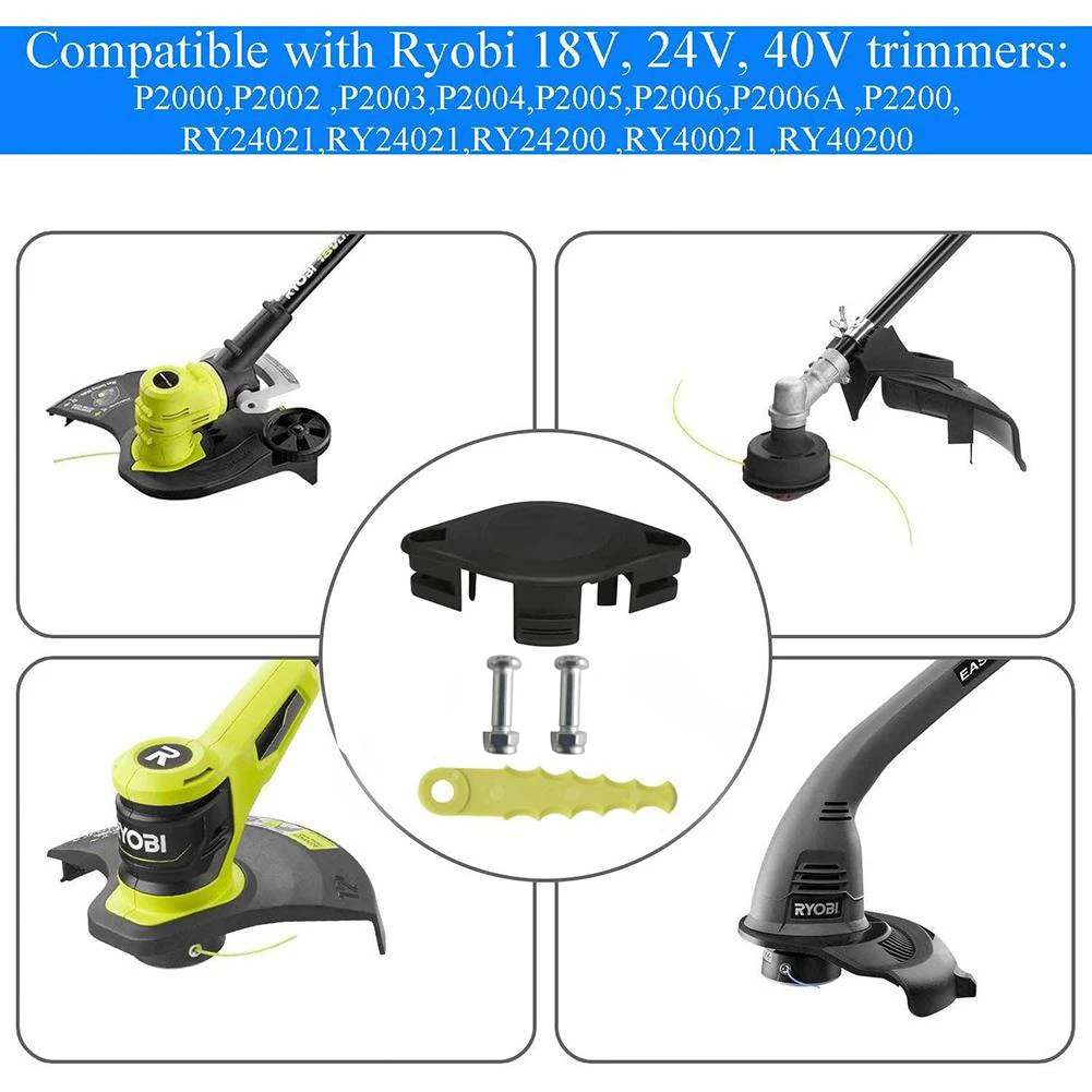 ACFHRL2 Bladed Trimmer Head 8 Quickload Blades Spool Line Spool Cap For Ryobi Grass Trimmer Lawn Mower Accessories
ACFHRL2 Bladed Trimmer Head 8 Quickload Blades Spool Line Spool Cap For Ryobi Grass Trimmer Lawn Mower Accessories
