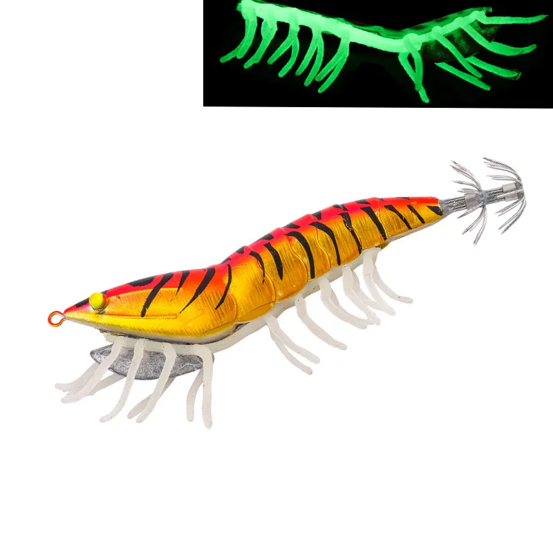 Egi Suttte Wood Shrimp Lure Squid Jig Hook Luminous Soft Foot Lifelike Japanese Wobblers for Octopus Cuttlefish with Sound Beads
Egi Suttte Wood Shrimp Lure Squid Jig Hook Luminous Soft Foot Lifelike Japanese Wobblers for Octopus Cuttlefish with Sound Beads