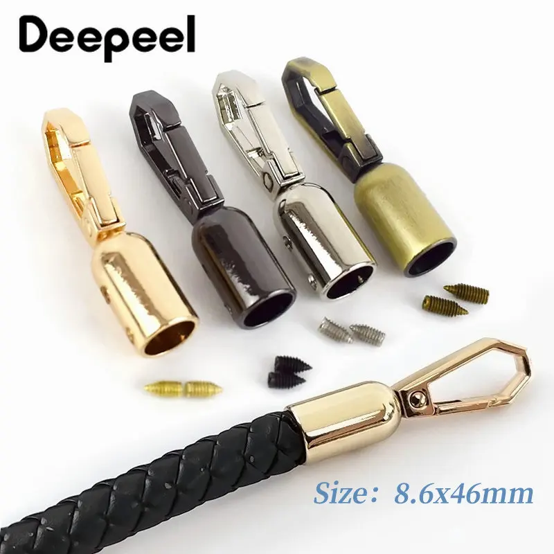 4/10Pcs 8.6x46mm Handbag Tassel Cap Clasp Hook Connector Bag Hanger Metal Buckles Bags Strap Stopper Cord Lock DIY Accessories
4/10Pcs 8.6x46mm Handbag Tassel Cap Clasp Hook Connector Bag Hanger Metal Buckles Bags Strap Stopper Cord Lock DIY Accessories