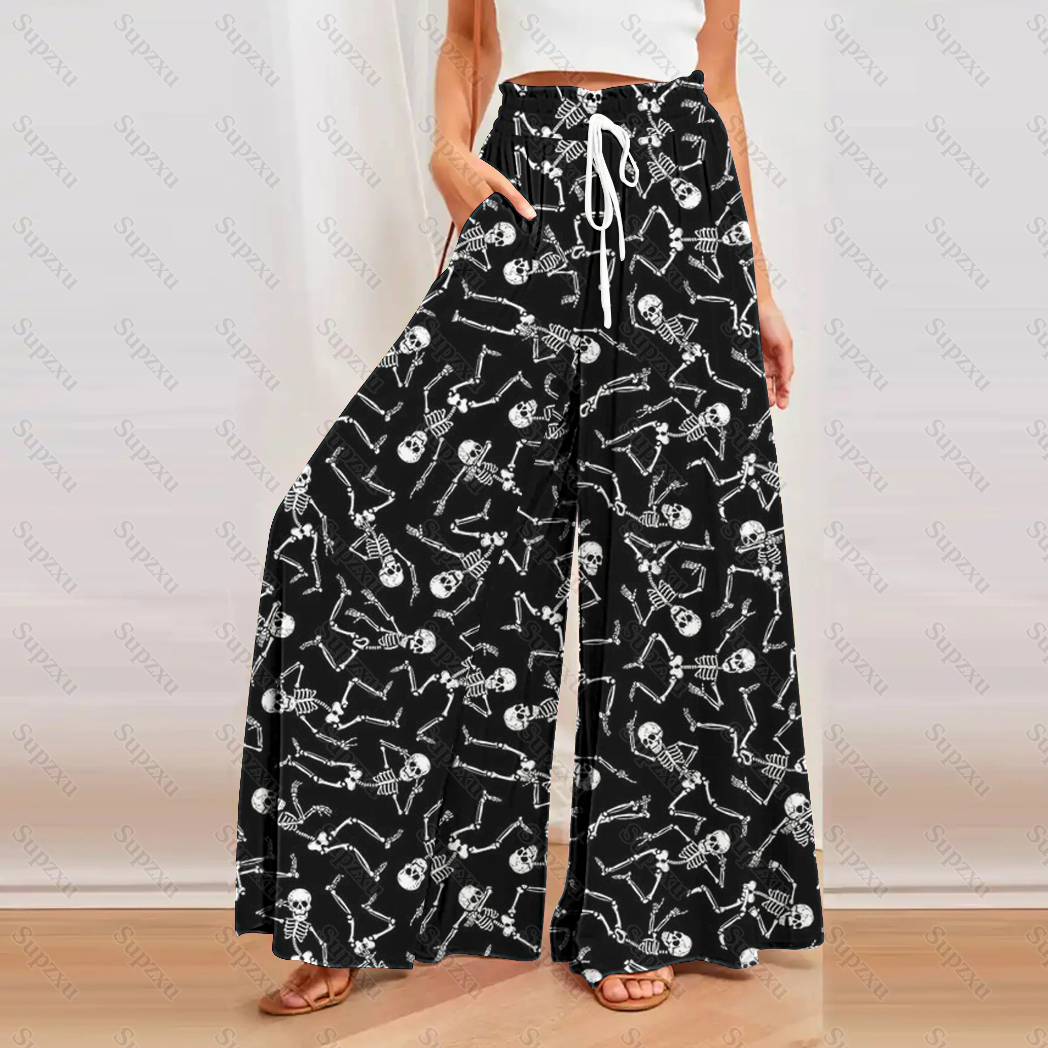Beach Vacation Boho Pants 2023 Summer Vintage Print Wide Leg Pants Women Drawstring Elastic High Waist Full Length Trousers
Beach Vacation Boho Pants 2023 Summer Vintage Print Wide Leg Pants Women Drawstring Elastic High Waist Full Length Trousers
