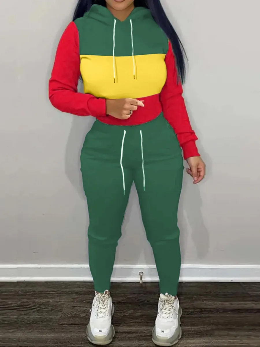LW Hooded Collar Tracksuit Set Autumn winter Sweatshirt Suit Female Sweatshirt + Long Pants Suits women's matching suit
LW Hooded Collar Tracksuit Set Autumn winter Sweatshirt Suit Female Sweatshirt + Long Pants Suits women's matching suit