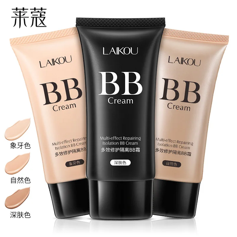 LAIKOU BB Cream Concealer Foundation Make Up Natural Dark Light Moisturizing Multi Sulution Blemish Balm Cream Makeup Cosmetics
LAIKOU BB Cream Concealer Foundation Make Up Natural Dark Light Moisturizing Multi Sulution Blemish Balm Cream Makeup Cosmetics