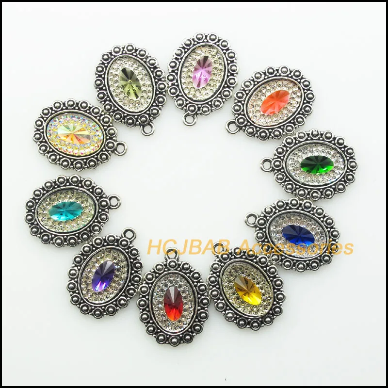 Fashion 10Pcs Antique Silver Color Retro Mixed Resin Oval Flower Charms Pendants 18x24mm 
Fashion 10Pcs Antique Silver Color Retro Mixed Resin Oval Flower Charms Pendants 18x24mm