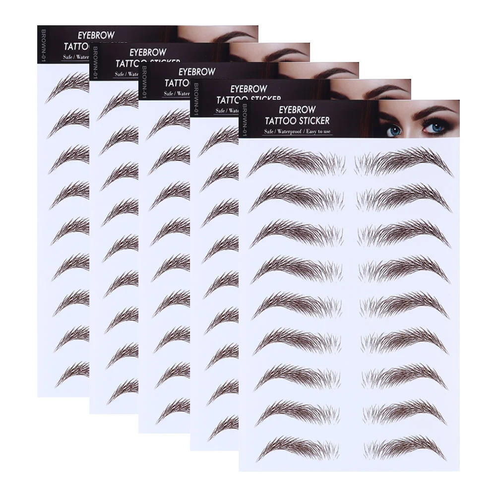 5 Pcs Make Kit Eyebrow Stickers Makeup Transfer Shaping False Eyebrows Cosmetics Tattoos Miss
5 Pcs Make Kit Eyebrow Stickers Makeup Transfer Shaping False Eyebrows Cosmetics Tattoos Miss