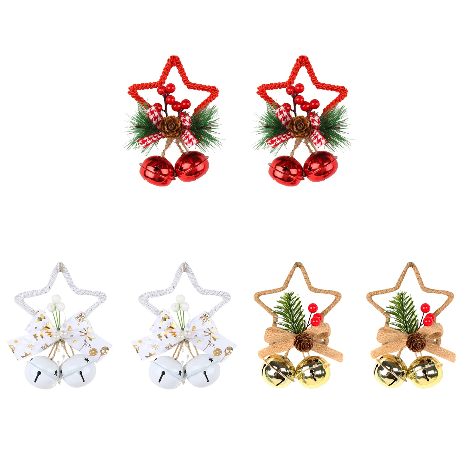 2pcs Christmas Pentagram Bell Pendants Hanging Christmas Tree Ornaments Decorations Party DIY Crafts Accessories Home Decor
2pcs Christmas Pentagram Bell Pendants Hanging Christmas Tree Ornaments Decorations Party DIY Crafts Accessories Home Decor