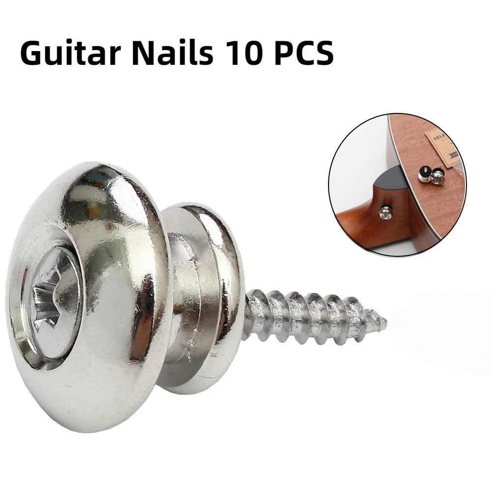 Professional Travel Folk Guitar Acoustic Guitar Strap Buttons Chrome High Quality Guitar Ukulele Universal Guitars Accessories
Professional Travel Folk Guitar Acoustic Guitar Strap Buttons Chrome High Quality Guitar Ukulele Universal Guitars Accessories
