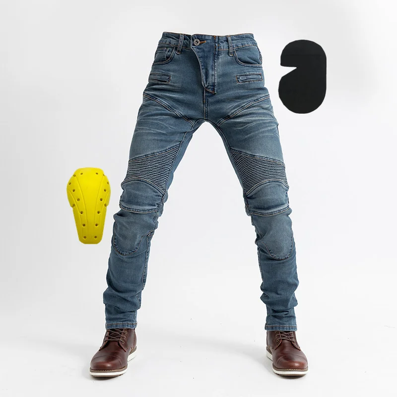 Off-Road Racing Mens Jeans Knee Pads with Cover Outdoor Motorcycle Riding Trousers Men
Off-Road Racing Mens Jeans Knee Pads with Cover Outdoor Motorcycle Riding Trousers Men