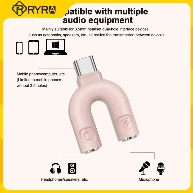 RARY U-shaped Headset Adapter Cable 3.5mm Audio Converter Adapter Mobile Phone Audio Headset Cable Hub For Xiaomi Huawei
RARY U-shaped Headset Adapter Cable 3.5mm Audio Converter Adapter Mobile Phone Audio Headset Cable Hub For Xiaomi Huawei
