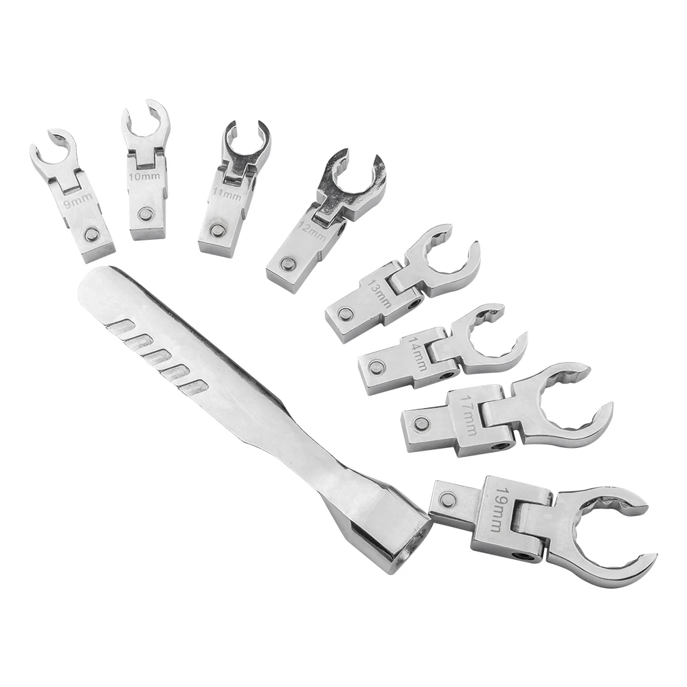 Ratchet Wrench Shaking Head Interchangeable Combination Set Rotatable 180 °Removable Flexible Torque Spanner Hand Tool
Ratchet Wrench Shaking Head Interchangeable Combination Set Rotatable 180 °Removable Flexible Torque Spanner Hand Tool
