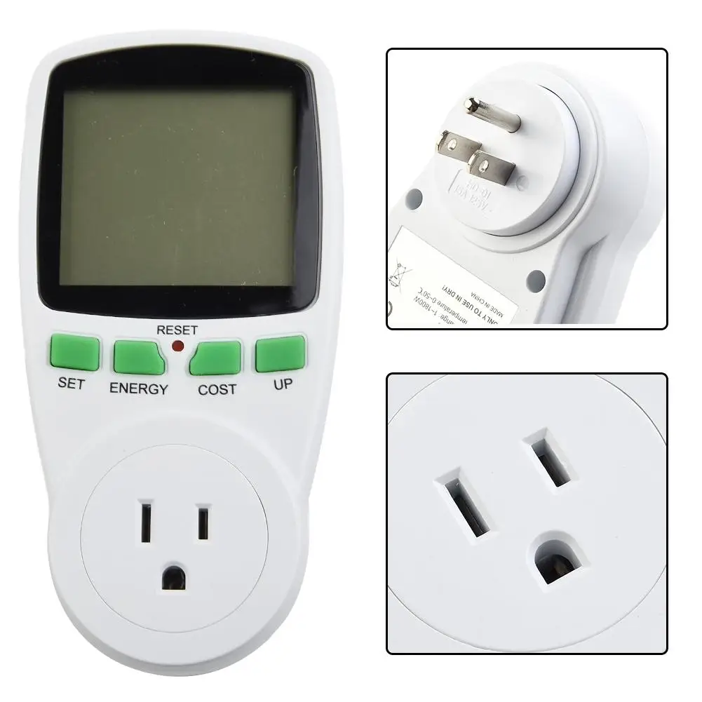 Power Consumption Meter Energy Consumption Energy Costs Measuring Device Electricity Meter EU Socket US,UK,EU,FR,AU
Power Consumption Meter Energy Consumption Energy Costs Measuring Device Electricity Meter EU Socket US,UK,EU,FR,AU