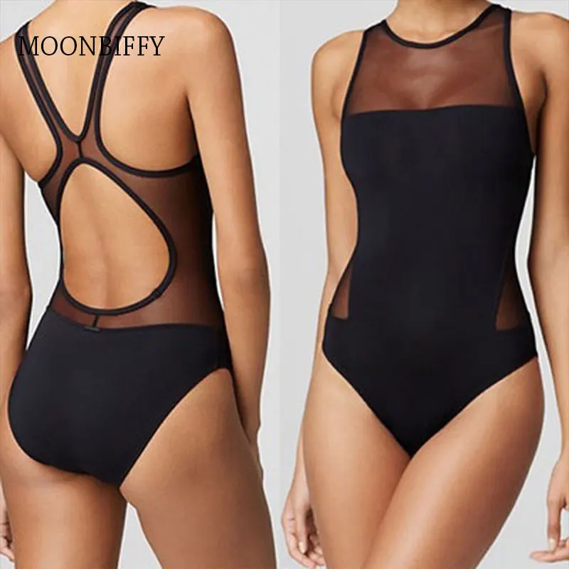 Women One Piece Swimsuit Mesh Solid Swimwear 2021 Black Sexy Gauze Thong Backless Elastic Beachwear Push Up Swimsuit Suit Female
Women One Piece Swimsuit Mesh Solid Swimwear 2021 Black Sexy Gauze Thong Backless Elastic Beachwear Push Up Swimsuit Suit Female