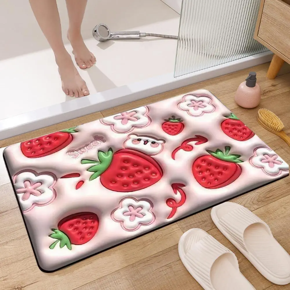 Practical Shower Mat 3D Visual Effect Comfortable Bathroom Mat Absorbent Cute Carpet Rug Soft Absorbent Mat Bathroom Supply
Practical Shower Mat 3D Visual Effect Comfortable Bathroom Mat Absorbent Cute Carpet Rug Soft Absorbent Mat Bathroom Supply