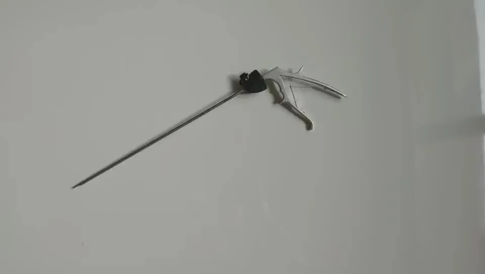 Diameter 5mm reusable laparoscopic single action titanium clip applicator for small titanium clips
Diameter 5mm reusable laparoscopic single action titanium clip applicator for small titanium clips