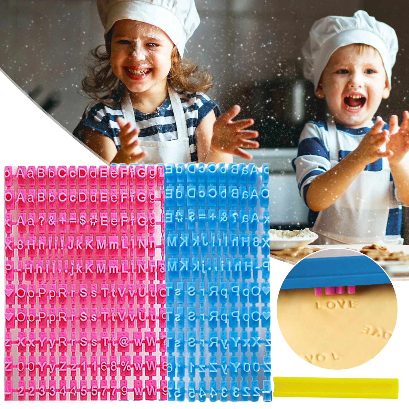 Biscuits Baking Printing Alphabet Mold Cookies Cutter Word Press Stamp Baking Mold Cake Curling Embossing Mold Cookie DIY Tools
Biscuits Baking Printing Alphabet Mold Cookies Cutter Word Press Stamp Baking Mold Cake Curling Embossing Mold Cookie DIY Tools