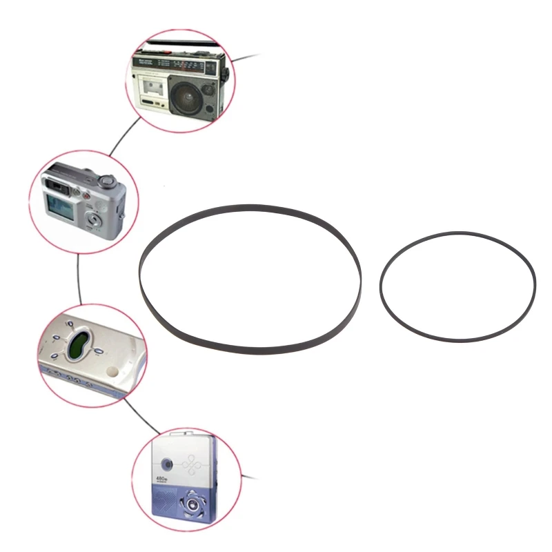 2x Recorder Rubber Belt Repair for Panasonic PX-5100/PX-5120/PX-5200/PX-5300 
2x Recorder Rubber Belt Repair for Panasonic PX-5100/PX-5120/PX-5200/PX-5300