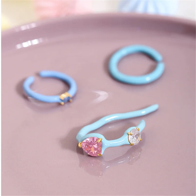 Sweet Cute Zircon Crystal Blue Enamel Earrings For Women Geometric Ear Cuff Clip On Earrings No Piercing Y2K Jewelry Gift
Sweet Cute Zircon Crystal Blue Enamel Earrings For Women Geometric Ear Cuff Clip On Earrings No Piercing Y2K Jewelry Gift
