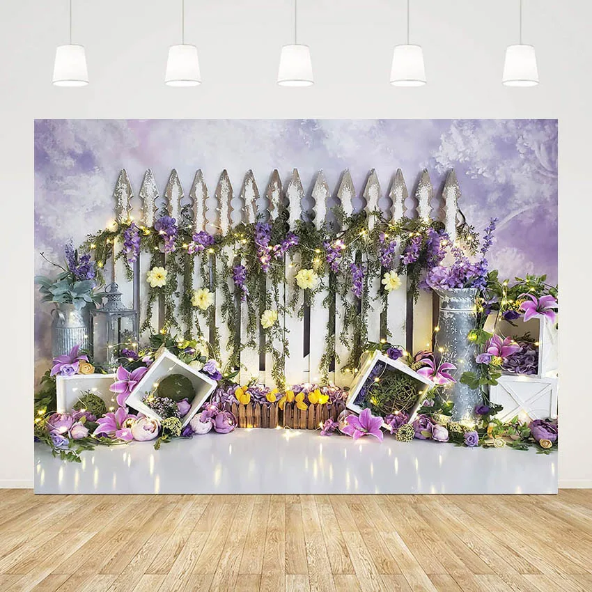 Mehofond Photography Background Purple Flower Garden Fence Princess 1st Birthday Party Backdrop Cake Smash Decor Photo Studio
Mehofond Photography Background Purple Flower Garden Fence Princess 1st Birthday Party Backdrop Cake Smash Decor Photo Studio