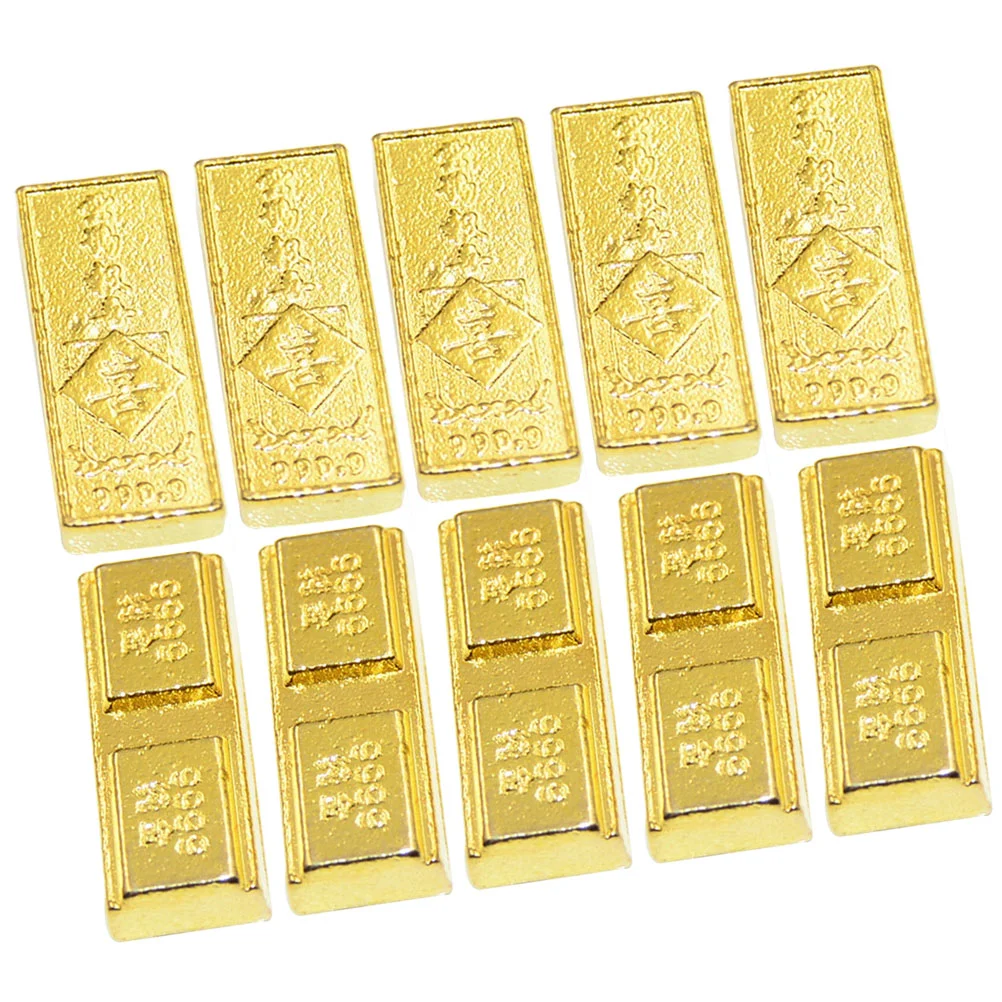 10 Pcs Fake Gold Bar Model Metal Models Household Bricks Decors Prop Decorative Bars Realistic Decorations Home
10 Pcs Fake Gold Bar Model Metal Models Household Bricks Decors Prop Decorative Bars Realistic Decorations Home
