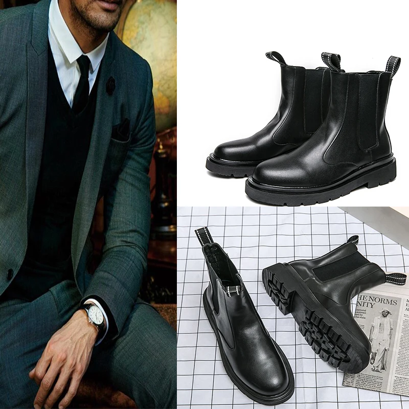 Chelsea boots Medium Cut leather boots men's winter boots ankle boots vintage boots business boots casual boots short boots
Chelsea boots Medium Cut leather boots men's winter boots ankle boots vintage boots business boots casual boots short boots