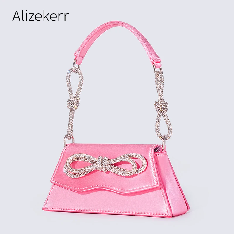 Mini Rhinestone Bow Fashion Handbags For 2022 Women Chic Boutique Shiny Crystal Satin Small Evening Clutch Purse Wedding Party
Mini Rhinestone Bow Fashion Handbags For 2022 Women Chic Boutique Shiny Crystal Satin Small Evening Clutch Purse Wedding Party