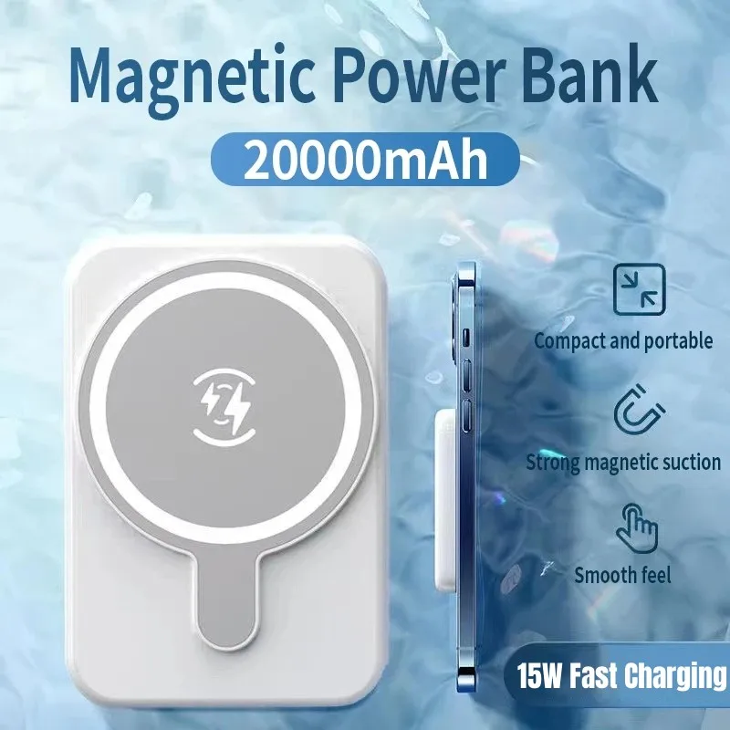 15W Fast Charging For Magsafe Magnetic Wireless Power Bank Mobile Phone External Battery for Iphone 11 12 13 Pro Max Powerbank
15W Fast Charging For Magsafe Magnetic Wireless Power Bank Mobile Phone External Battery for Iphone 11 12 13 Pro Max Powerbank