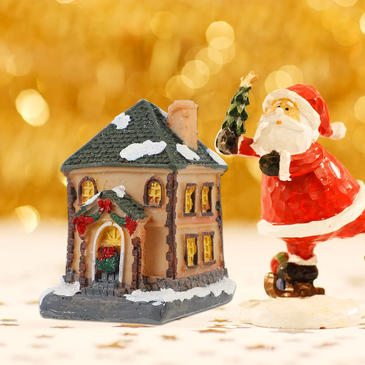 Christmas Party Decoration Resin Glow Small House Micro Landscape Decorations Gifts Xmas Villa Rein Glowing Ornament
Christmas Party Decoration Resin Glow Small House Micro Landscape Decorations Gifts Xmas Villa Rein Glowing Ornament
