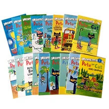 Pete The Cat Picture Books Kids Babies Famous Stories Learning English Stories Childrens Book Set Bedtime Reading Gifts for Bab