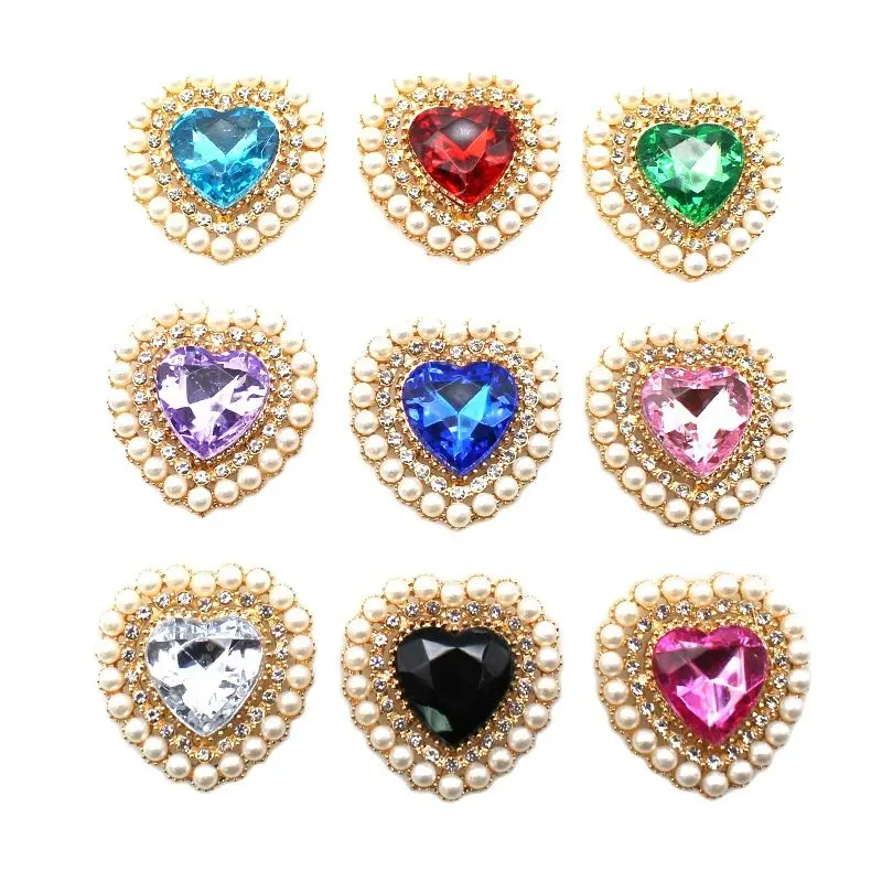 10Pcs/Batch 27mm Heart Shaped Alloy Decorative Buttons Buttons DIY Gold Plated Ornament Clothing Skirt Ornament Accessories
10Pcs/Batch 27mm Heart Shaped Alloy Decorative Buttons Buttons DIY Gold Plated Ornament Clothing Skirt Ornament Accessories