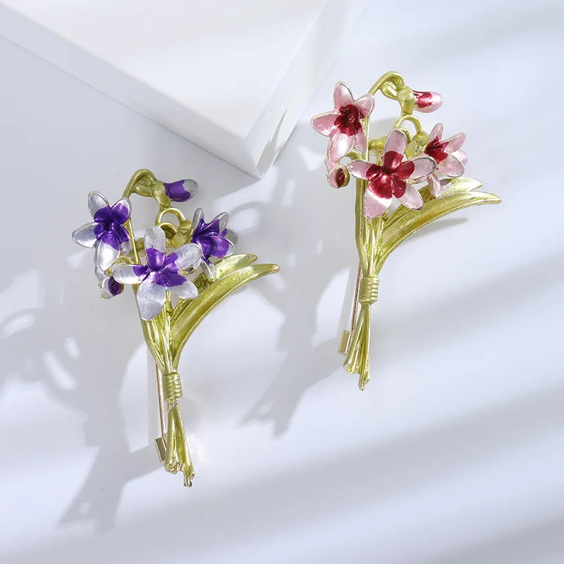 Fashion Pretty Flower Pin Personality Orchid Brooch for Women Plant Clothing Suit Coat Accesories Wedding Party Bouquet Jewelry
Fashion Pretty Flower Pin Personality Orchid Brooch for Women Plant Clothing Suit Coat Accesories Wedding Party Bouquet Jewelry