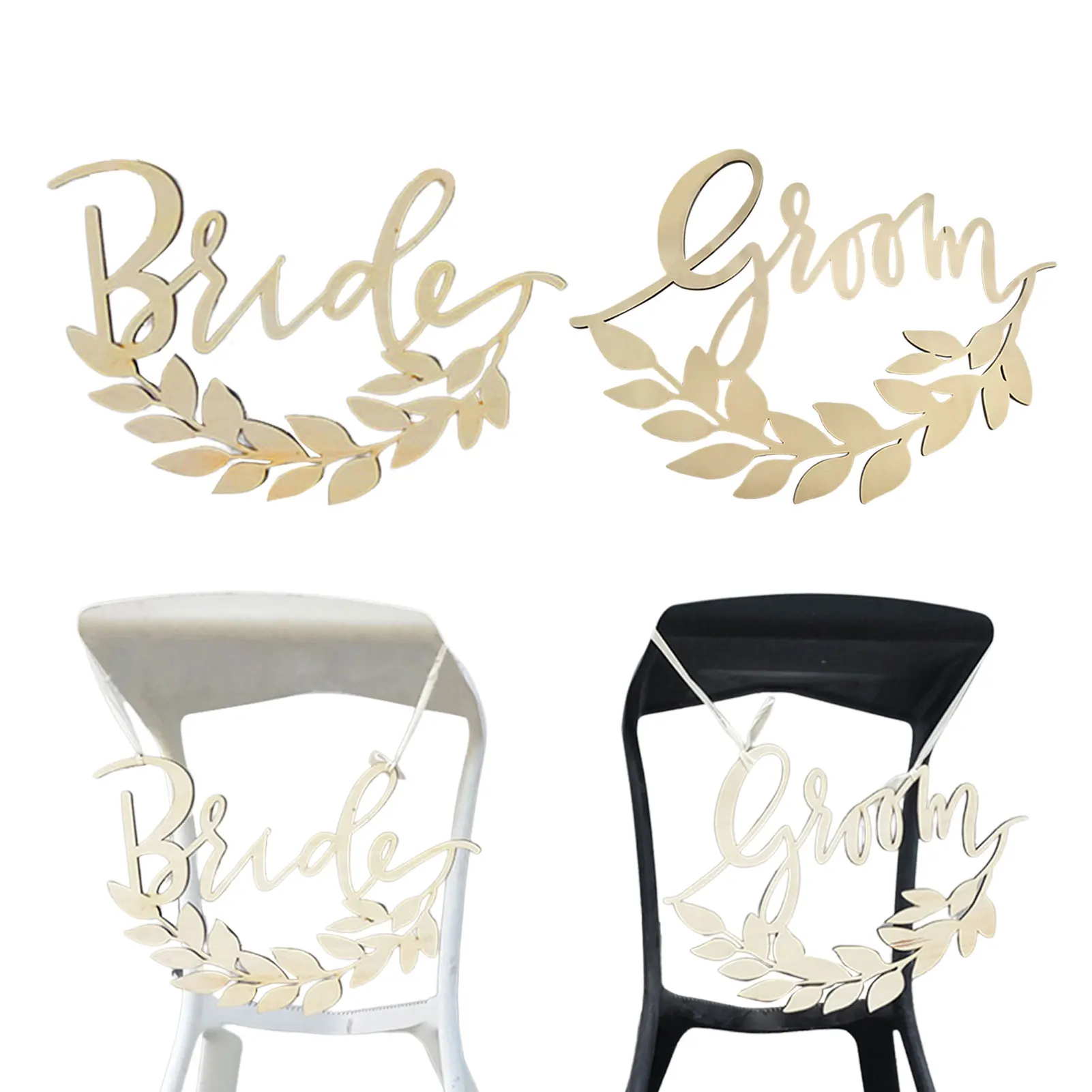 Wedding Sign Groom Bride Wooden Alphabet Chair Back Bride Groom Chair Signs Wooden Wedding Hanging Signs for Wedding Chairs
Wedding Sign Groom Bride Wooden Alphabet Chair Back Bride Groom Chair Signs Wooden Wedding Hanging Signs for Wedding Chairs
