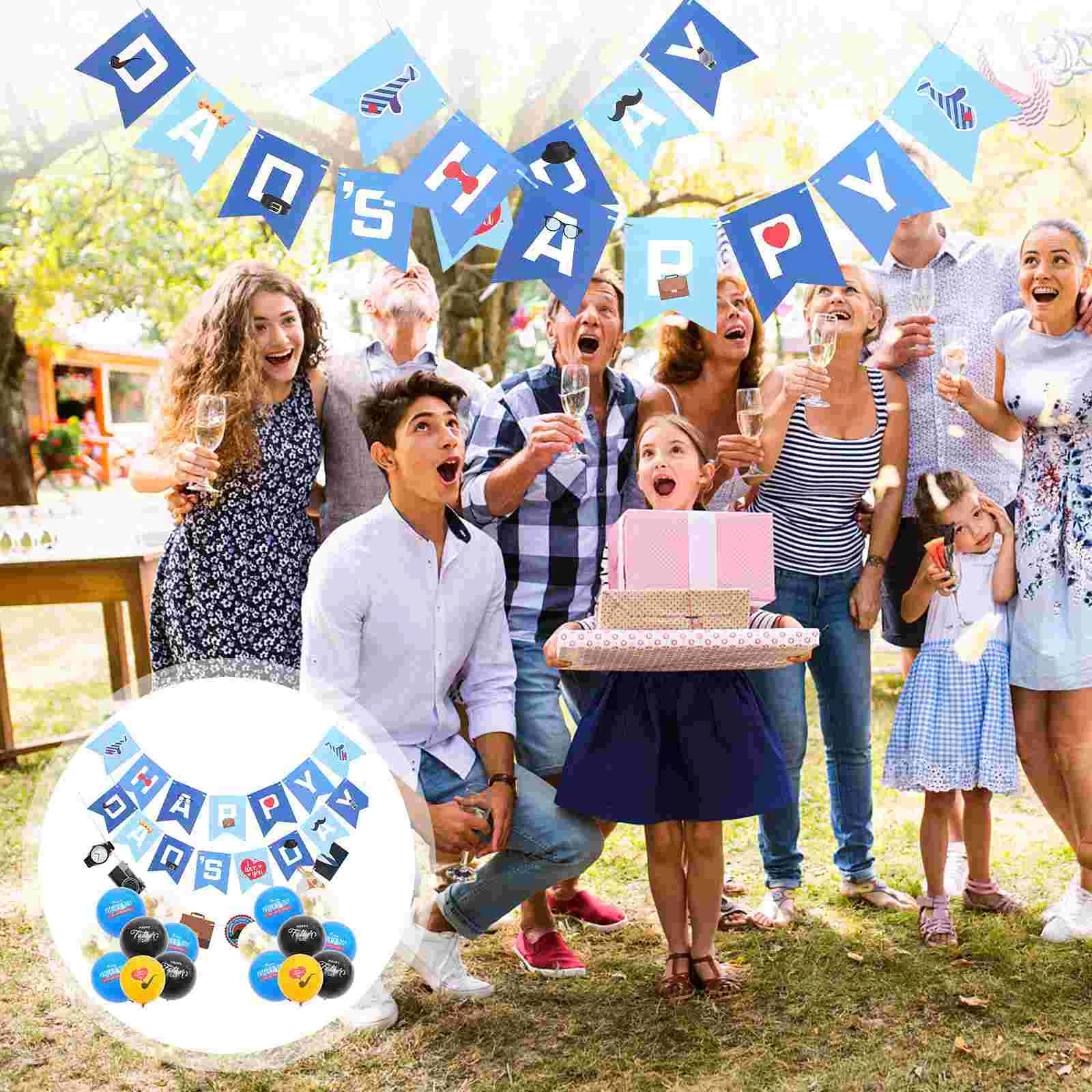1 Set Father's Day Party Favors Banner And Balloon Decoration Father's Day Party Supplies
1 Set Father's Day Party Favors Banner And Balloon Decoration Father's Day Party Supplies