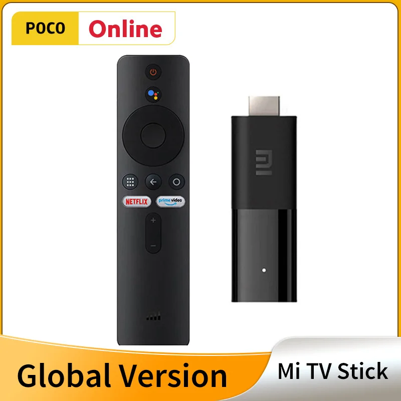 

Global Version Xiaomi Mi TV Stick Android TV 9.0 Quad-core 1080P Dolby DTS HD Decoding 1GB RAM 8GB ROM Google Assistant Netflix