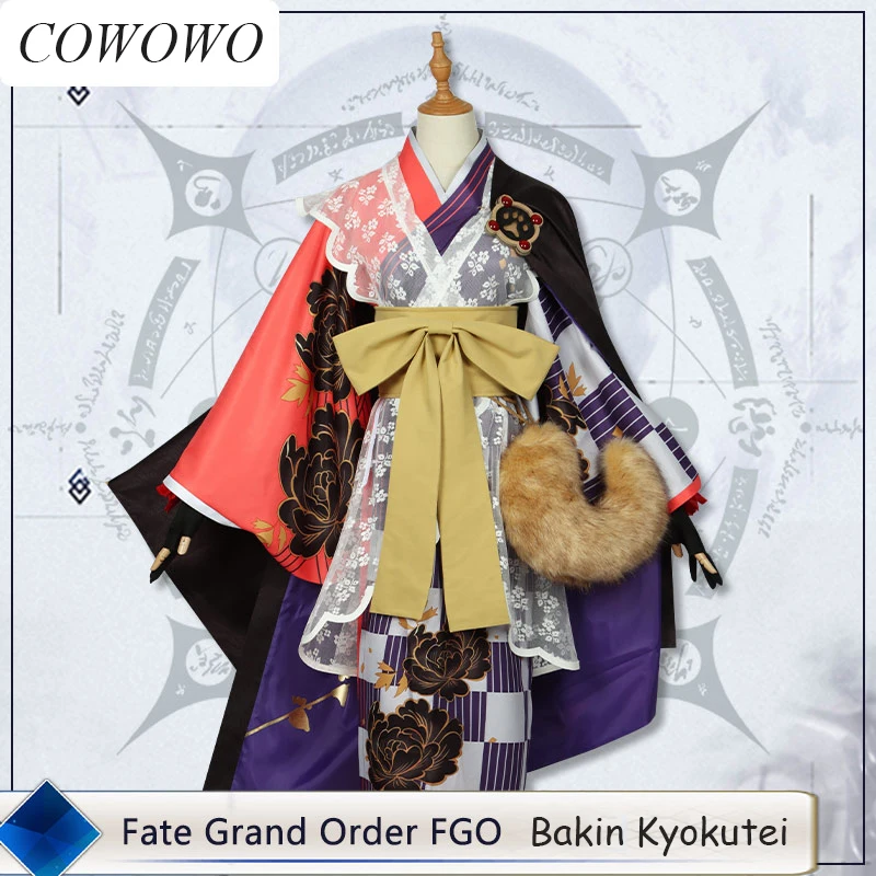 

COWOWO Аниме! Fate/ Grand Order FGO Bakin Kyokutei игровой костюм великолепное кимоно униформа косплей костюм для вечеринки ролевые игры наряд