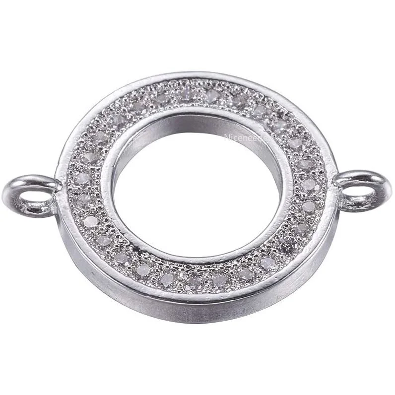 About 10 pcs Platinum Plated Cubic ia Ring Jewelry Connector Brass Metal Flat Round O Shape Link Connector for DIY Jewelry
About 10 pcs Platinum Plated Cubic ia Ring Jewelry Connector Brass Metal Flat Round O Shape Link Connector for DIY Jewelry