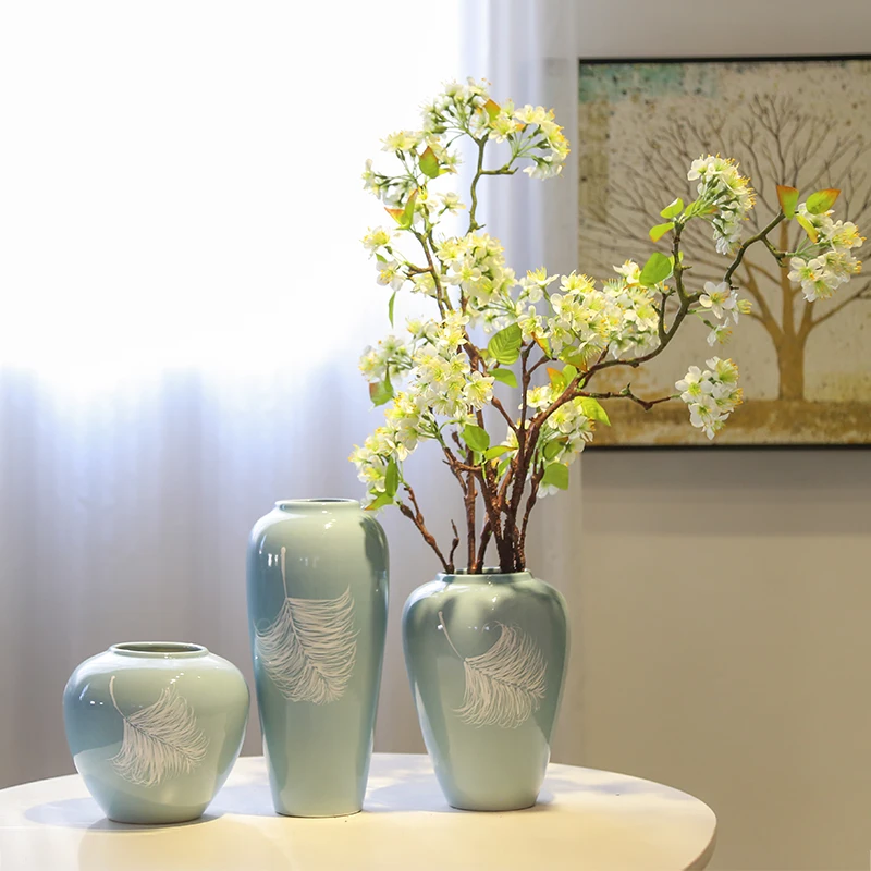 Creative Vase Plant Modern Simple Aesthetic Table Ceramic Flower Vase Living Room Decoration Maison Home Decor DF50HP
Creative Vase Plant Modern Simple Aesthetic Table Ceramic Flower Vase Living Room Decoration Maison Home Decor DF50HP