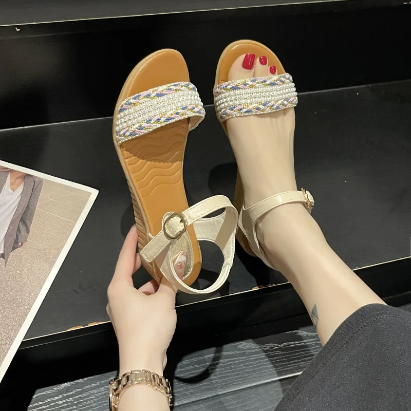 Wedge Women's Sandals 2023 Summer New Plus Size Female Shoes Open Toe Ankle Strap Women's Sandals Outdoor Casual Ladies Sandals
Wedge Women's Sandals 2023 Summer New Plus Size Female Shoes Open Toe Ankle Strap Women's Sandals Outdoor Casual Ladies Sandals