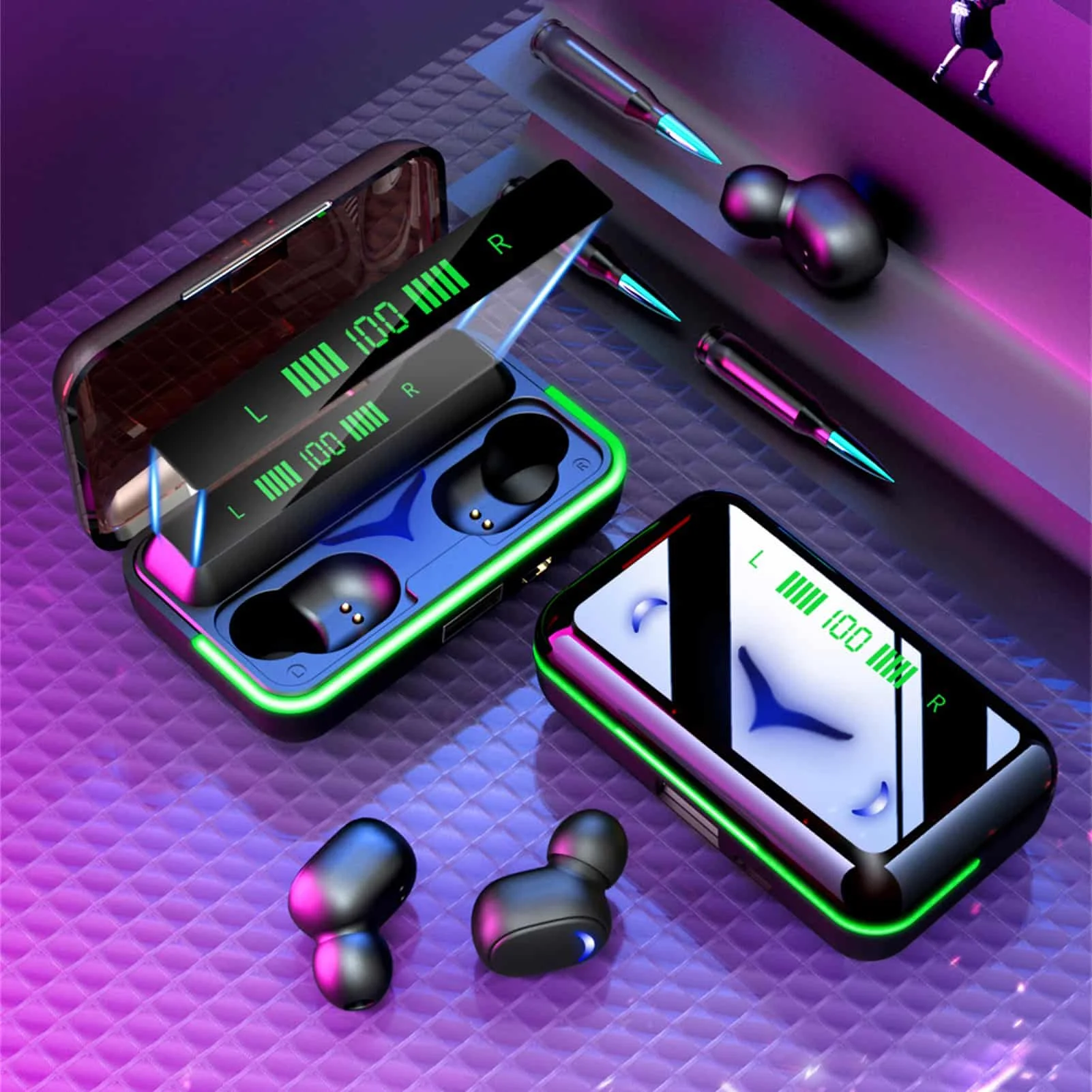 Bluetoothes 5.1 E10 TWSes Wireless Earbuds Fidelity Sound Quality Wireless Charging Case HIFI Sound Effect Headset
Bluetoothes 5.1 E10 TWSes Wireless Earbuds Fidelity Sound Quality Wireless Charging Case HIFI Sound Effect Headset