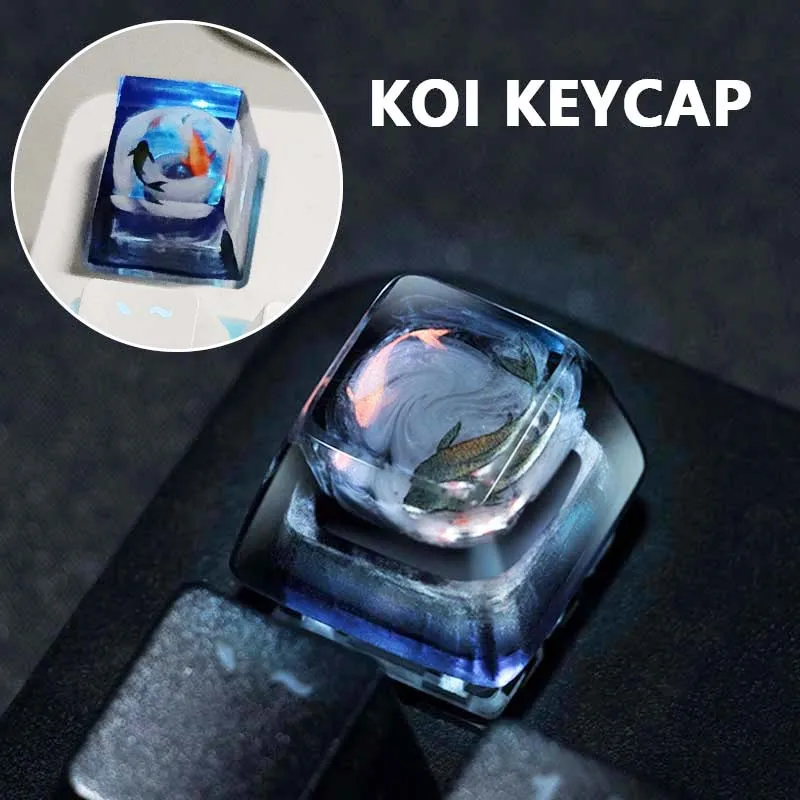1PC Koi Fish Keycap Handmade Resin Customized MX Switch Game Machine Keyboard Cross Axis Backlight Keycap
1PC Koi Fish Keycap Handmade Resin Customized MX Switch Game Machine Keyboard Cross Axis Backlight Keycap