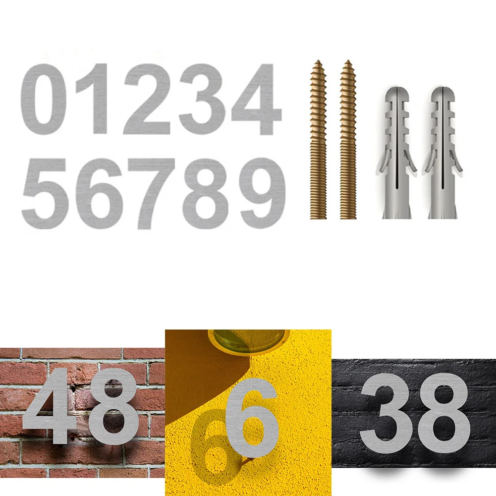 6In Stainless Steel 3D Numeral Door Plaque House Drawer Sign Gate Digit Number Tag Hotel Mailbox Home Sticker Address Door Label
6In Stainless Steel 3D Numeral Door Plaque House Drawer Sign Gate Digit Number Tag Hotel Mailbox Home Sticker Address Door Label
