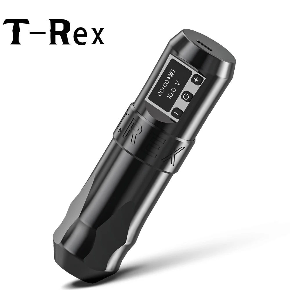 

T-Rex Wireless Tattoo Machine Rotaty Battery Pen With Portable Power Pack 2400mAh LCD Digital Display For Body Art Makeup