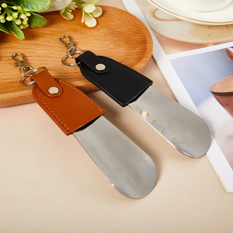 Hot Sale 1 Pcs Metal Shoe Horn Stainless Steel Spoon Shoehorn Shoes Lifter Tool Keychain Travel With Leather 13cm
Hot Sale 1 Pcs Metal Shoe Horn Stainless Steel Spoon Shoehorn Shoes Lifter Tool Keychain Travel With Leather 13cm
