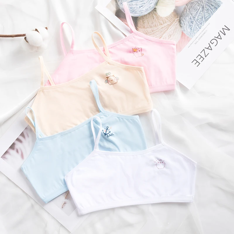 Suspender vest girls' simple development girls' candy colored underwear women's double-layer breathable student cartoon bra
Suspender vest girls' simple development girls' candy colored underwear women's double-layer breathable student cartoon bra