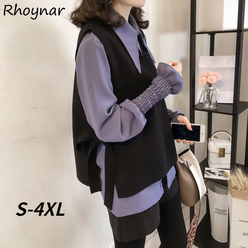 Sets Women Y2K Youth Loose Daily Simple Comfortable Preppy Style Lovely Ladies Clothes Cozy Newest Stylish Popular Vintage Solid
Sets Women Y2K Youth Loose Daily Simple Comfortable Preppy Style Lovely Ladies Clothes Cozy Newest Stylish Popular Vintage Solid