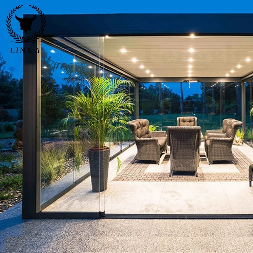 Modern Waterproof Roller Sunshade Body Garden Pergola Made In China, Electric Top Flip Louver
Modern Waterproof Roller Sunshade Body Garden Pergola Made In China, Electric Top Flip Louver