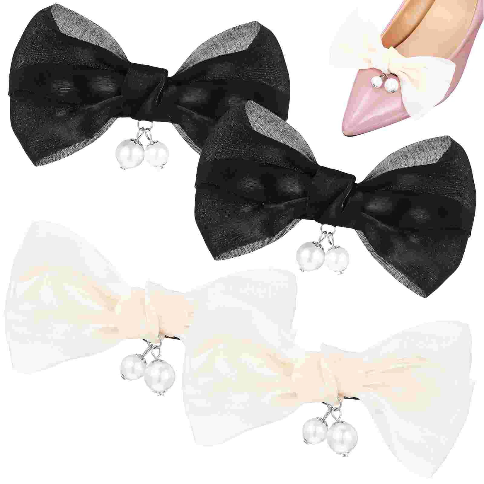2 Pairs Bow Shoe Clips with Faux Pearls Shoe Buckles Bridal Shoe Clips Detachable Shoe Bowknots DIY Accessories
2 Pairs Bow Shoe Clips with Faux Pearls Shoe Buckles Bridal Shoe Clips Detachable Shoe Bowknots DIY Accessories