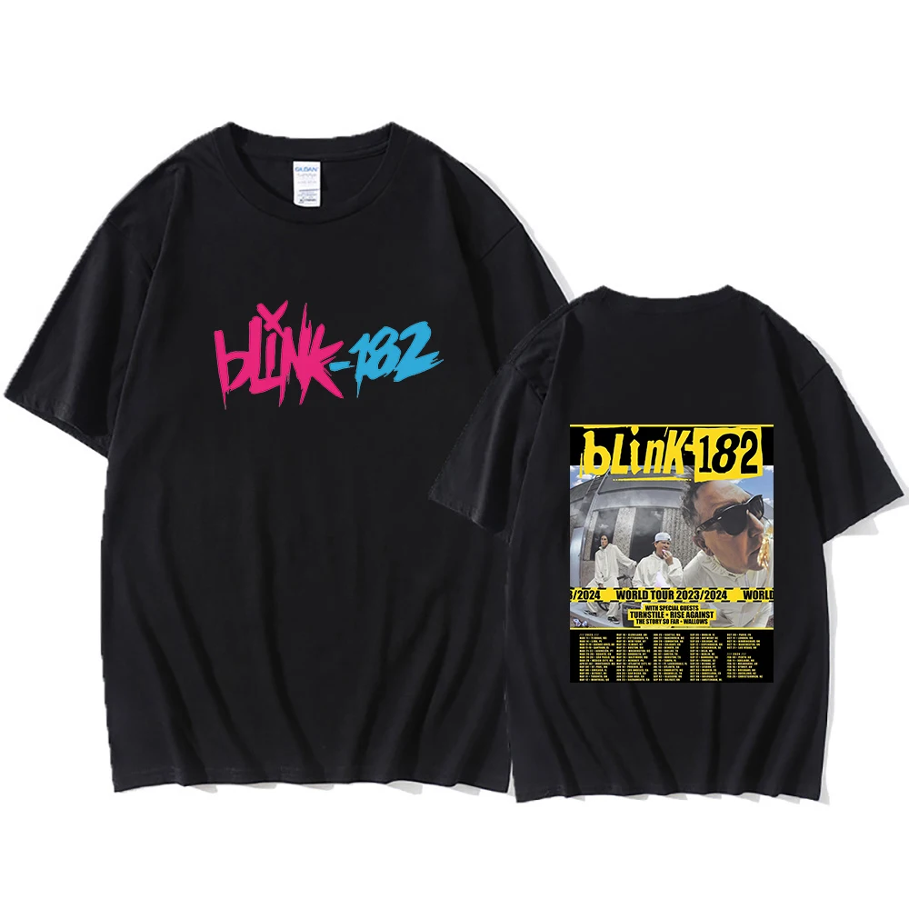 

Blink-182 Punk Band Rock Music T Shirts MEN Individualization T-shirts 100% Cotton High Quality Tshirts Slight Strech Minimalism